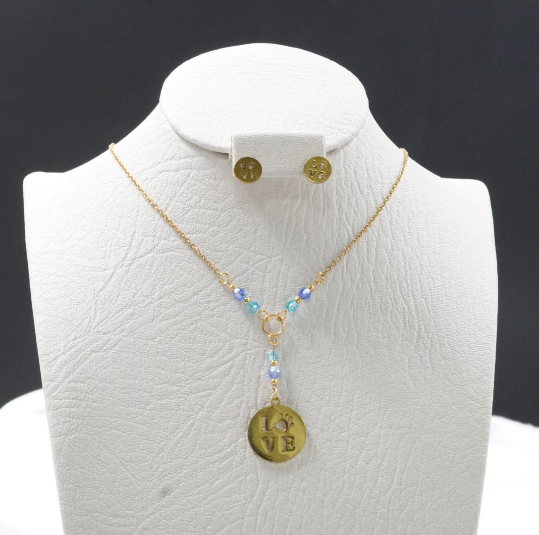 Miniatura 3 de JUEGUITO CORBATIN MURANO LOVE AZUL